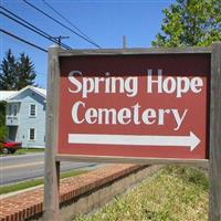 Spring Hope Cemetery on Sysoon