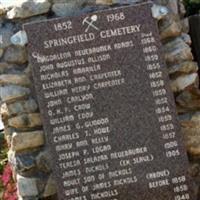 Springfield Cemetery on Sysoon