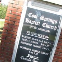 Cool Springs Baptist Church Cemetery on Sysoon