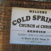 Cold Springs Church of Christ Church Cemetery on Sysoon