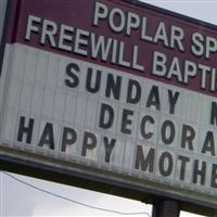 Poplar Springs Freewill Baptist Church Cemetery on Sysoon