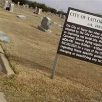Taylor City Cemetery on Sysoon