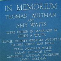 Thomas Aultman Memorial Cemetery on Sysoon