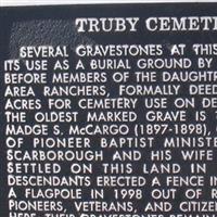 Truby Cemetery on Sysoon