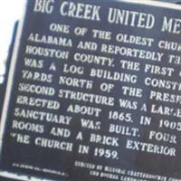 Big Creek United Methodist Church Cemetery on Sysoon