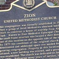 Zion United Methodist Church Cemetery on Sysoon