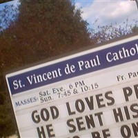 Saint Vincent de Paul Catholic Church Cemetery on Sysoon