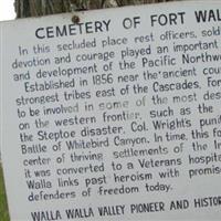 Fort Walla Walla Military Cemetery on Sysoon