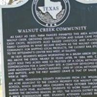 Walnut Creek Cemetery on Sysoon