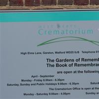 West Herts Crematorium on Sysoon