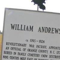 William Andrews Family Cemetery on Sysoon