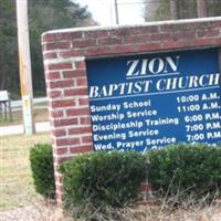 Zion Baptist Church Cemetery on Sysoon