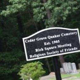 Cedar Grove Quaker Cemetery