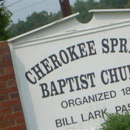 Cherokee Springs Baptist Church Cemetery