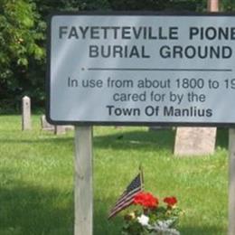 Fayetteville Pioneer Burial Grounds