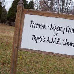 Foreman-Massey Cemetery of Byrds AME Church