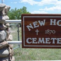 New Hope Cemetery-north of Wetmore