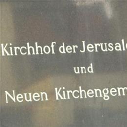Kirchhof Jerusalem und Neue Kirche IV