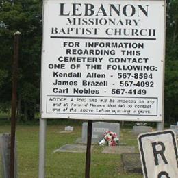 Lebanon Missionary Baptist Church Cemetery