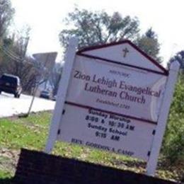 Zion Lehigh Evangelical Lutheran Church Cemetery
