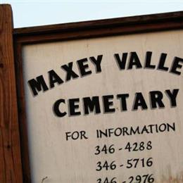 Maxey Valley Cemetery