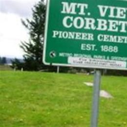 Mount View Corbett Pioneer Cemetery