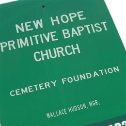 New Hope Primitive Baptist