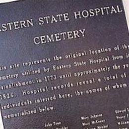 Original Eastern State Hospital Cemetery