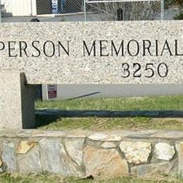 Person Memorial Cemetery