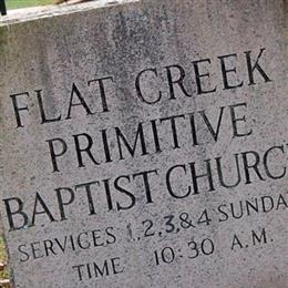 Flat Creek Primitive Baptist Church Cemetery
