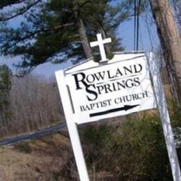 Rowland Springs Baptist Church Cemetery