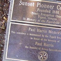 Sunset Pioneer Cemetery