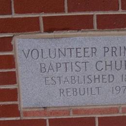 Volunteer Primitive Baptist Church Cemetery