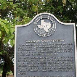 Wilkinson Family Cemetery