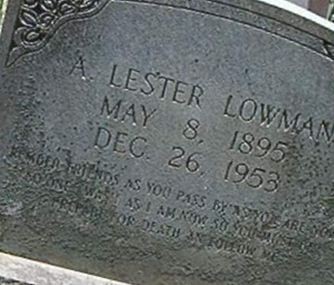 A. Lester Lowman on Sysoon
