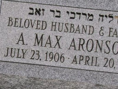 A. Max Aronson on Sysoon