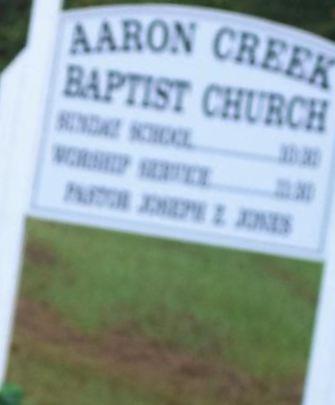 Aaron Creek Baptist Church Cemetery on Sysoon