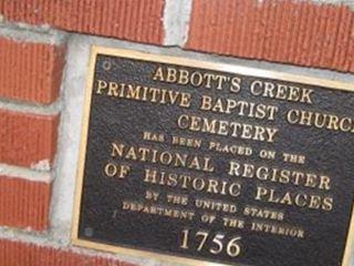 Abbotts Creek Primitive Baptist Church on Sysoon