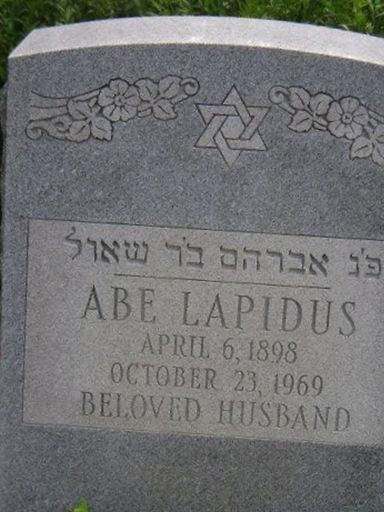 Abe Lapidus on Sysoon