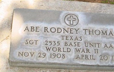 Abe Rodney Thomas on Sysoon