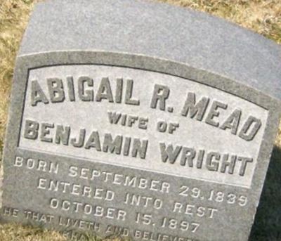 Abigail R. Mead Wright on Sysoon
