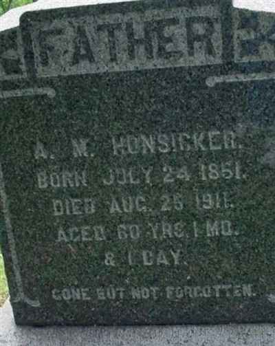 Abraham Moyer Hunsicker on Sysoon