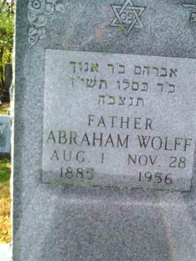 Abraham Wolff on Sysoon