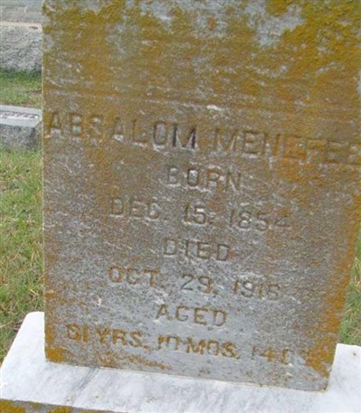 Absalom Menefee on Sysoon
