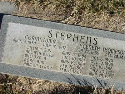 Aceneth Thompson Stephens on Sysoon