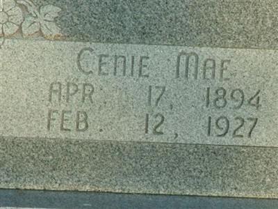 Acenith Mae "Cenie Mae" Morgan Dobbs on Sysoon
