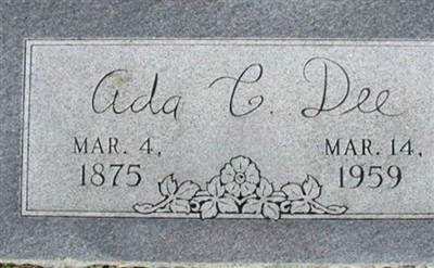 Ada C. Webb Dee on Sysoon