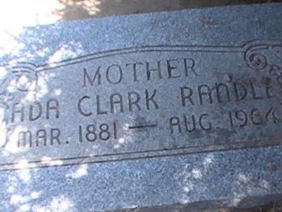 Ada Clark Randle, Find a grave on Sysoon Ada Clark Randle on Sysoon