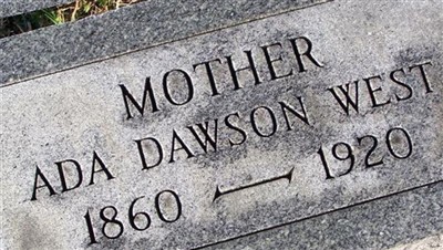 Ada Dawson West on Sysoon