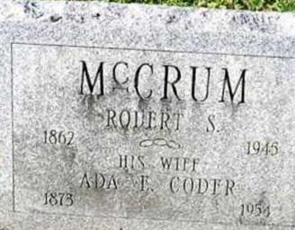 Ada E. Coder McCrum on Sysoon